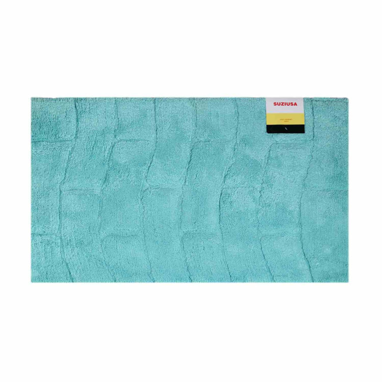 SuziUSA 100 Cotton Bath Mat with NonSlip Backing Wayfair